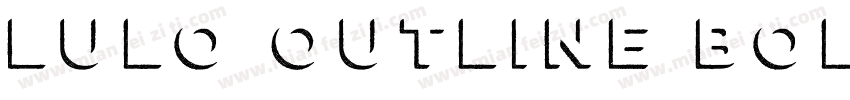 Lulo Outline Bold字体转换